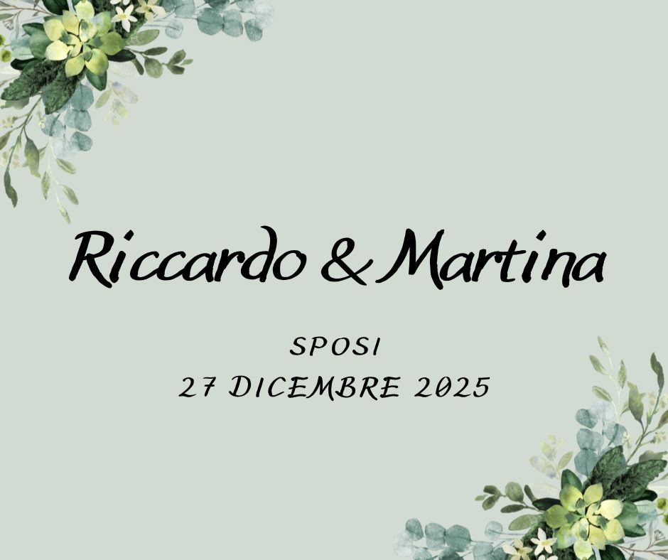 Lista Nozze - Martina & Riccardo