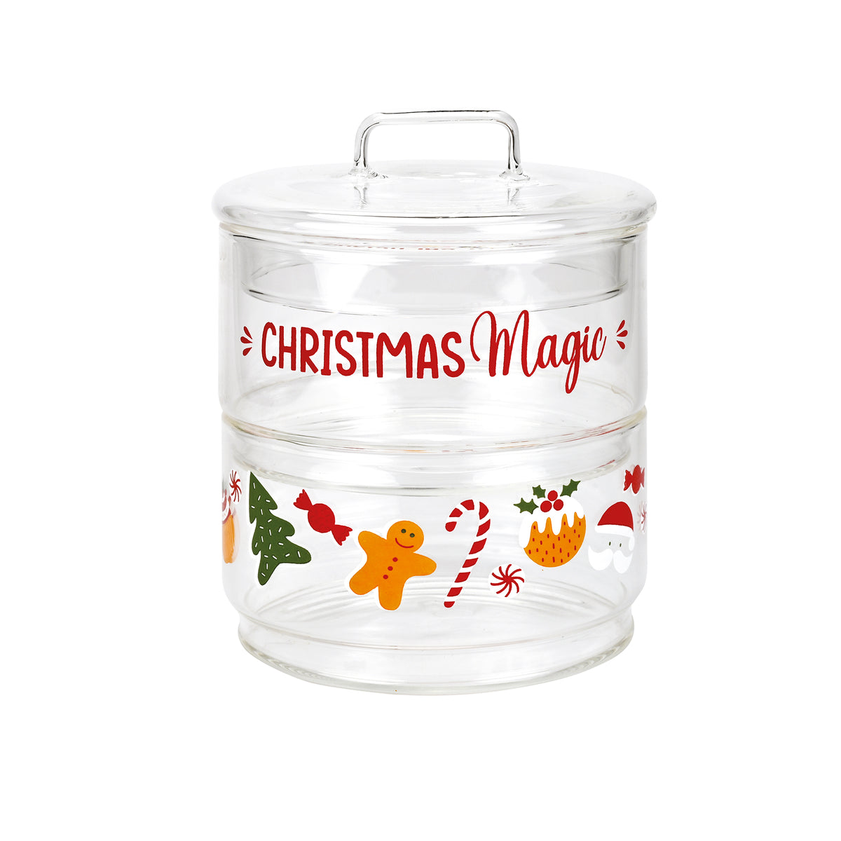 CONTENITORI IMPILABILI CON COPERCHIO “NATALE”