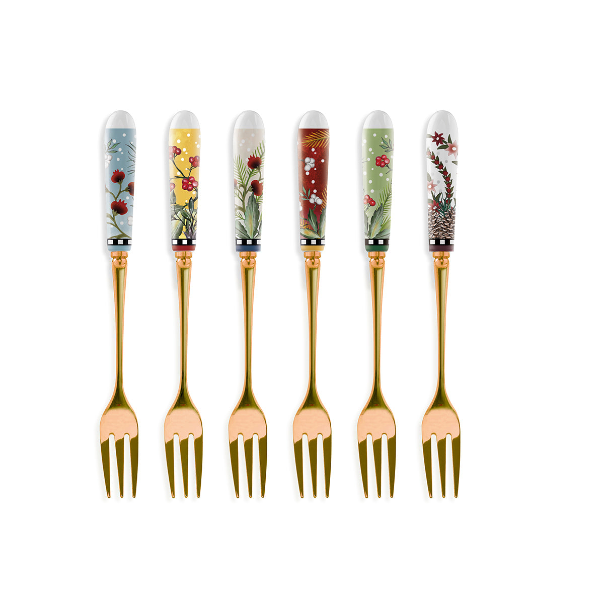 SET SEI FORCHETTINE NATALE