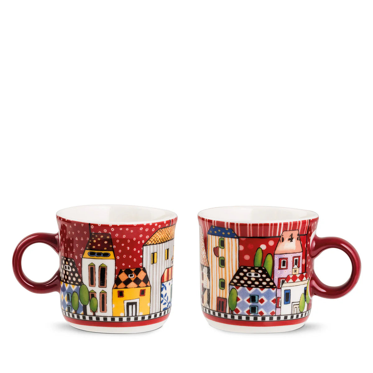 Set 2 Mini Mug Paese Mio Rosso ml. 90