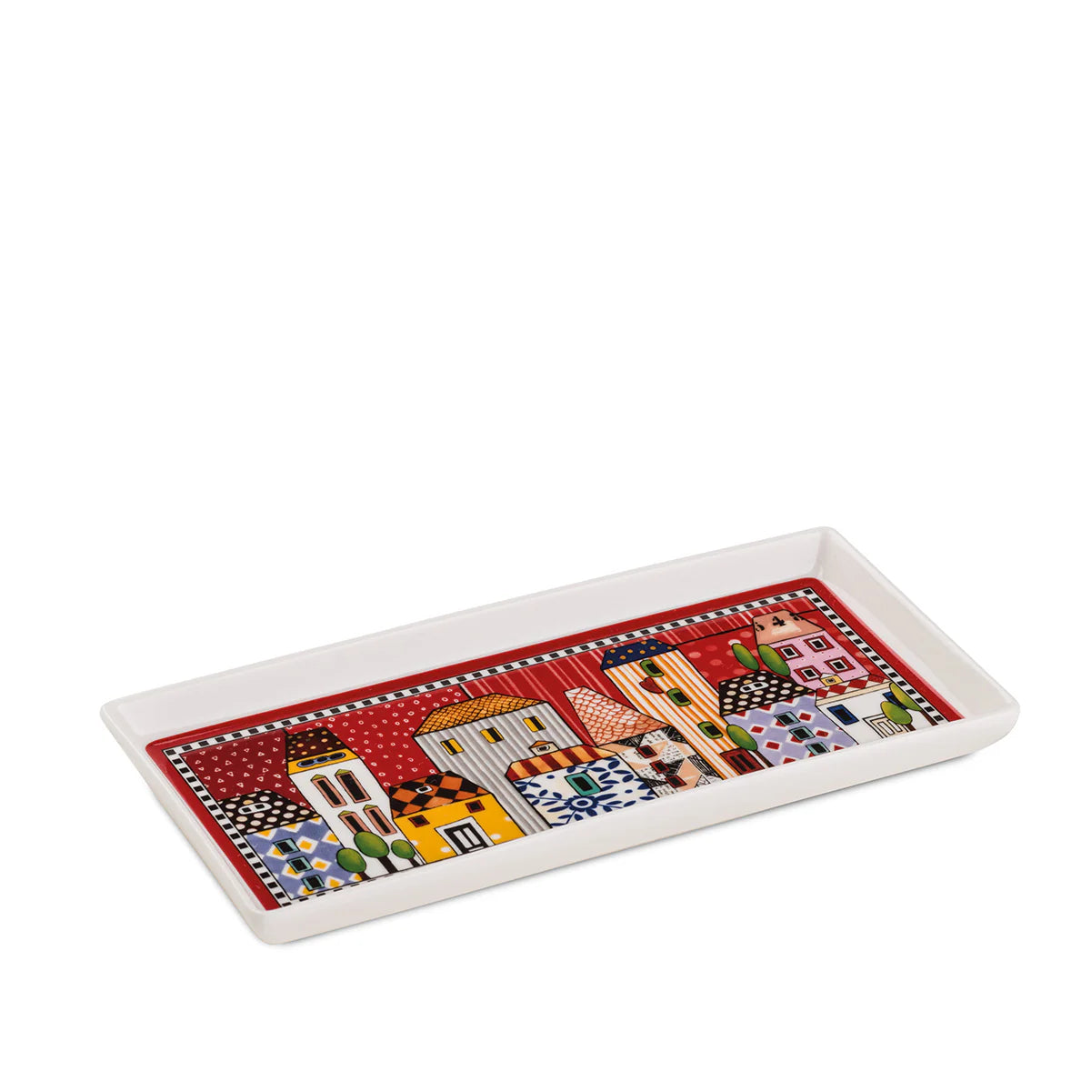 Vassoio Paese Mio Rosso 19x9