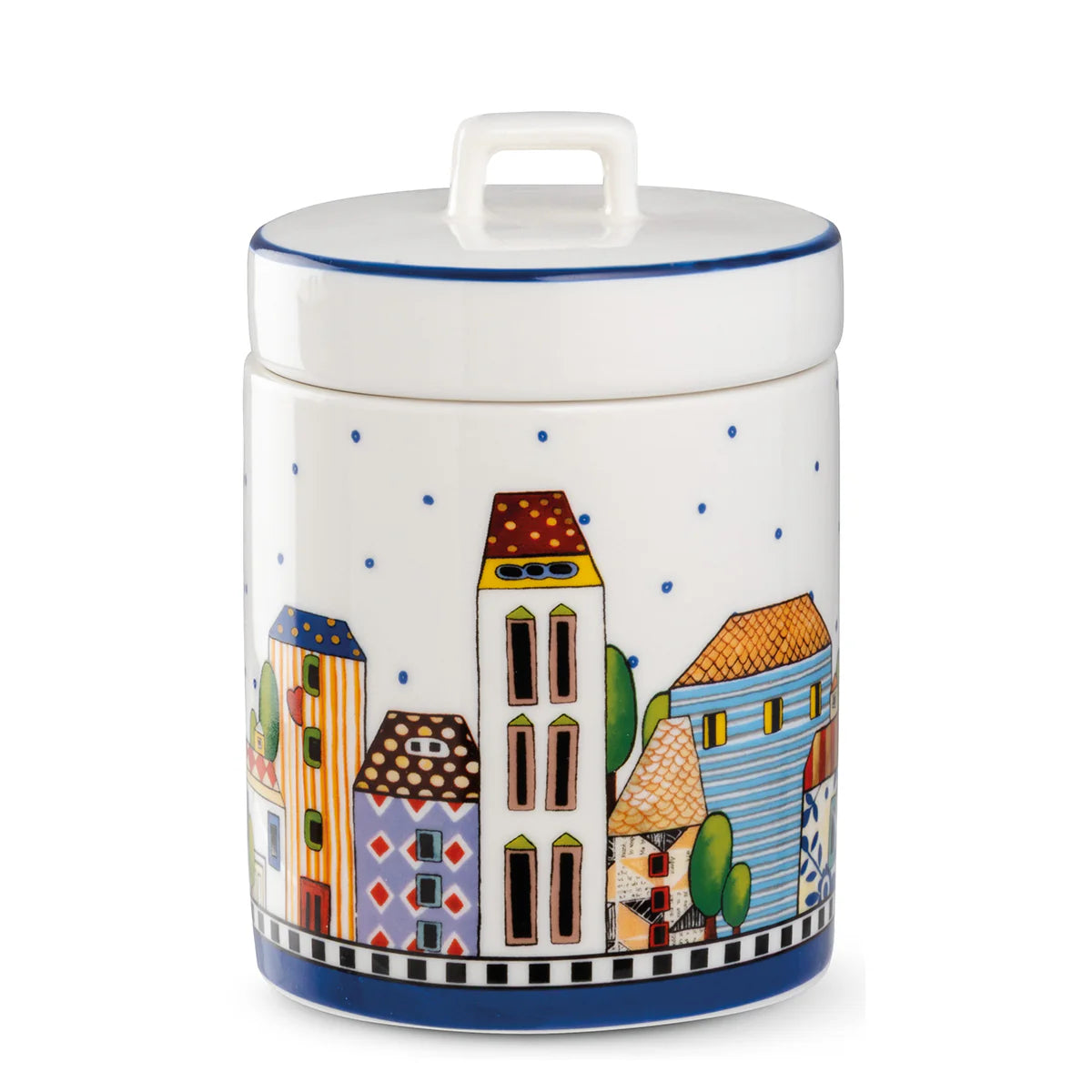 Barattolo Paese Mio Blu Cm9x13,3