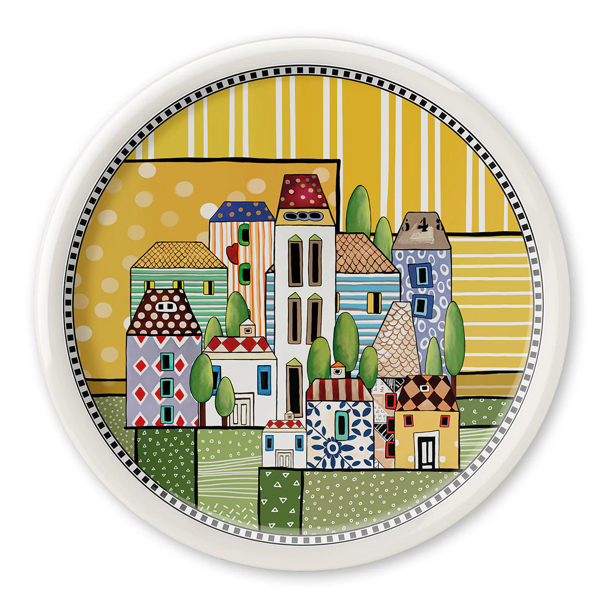 Piatto Pizza Paese Mio Giallo D30,5