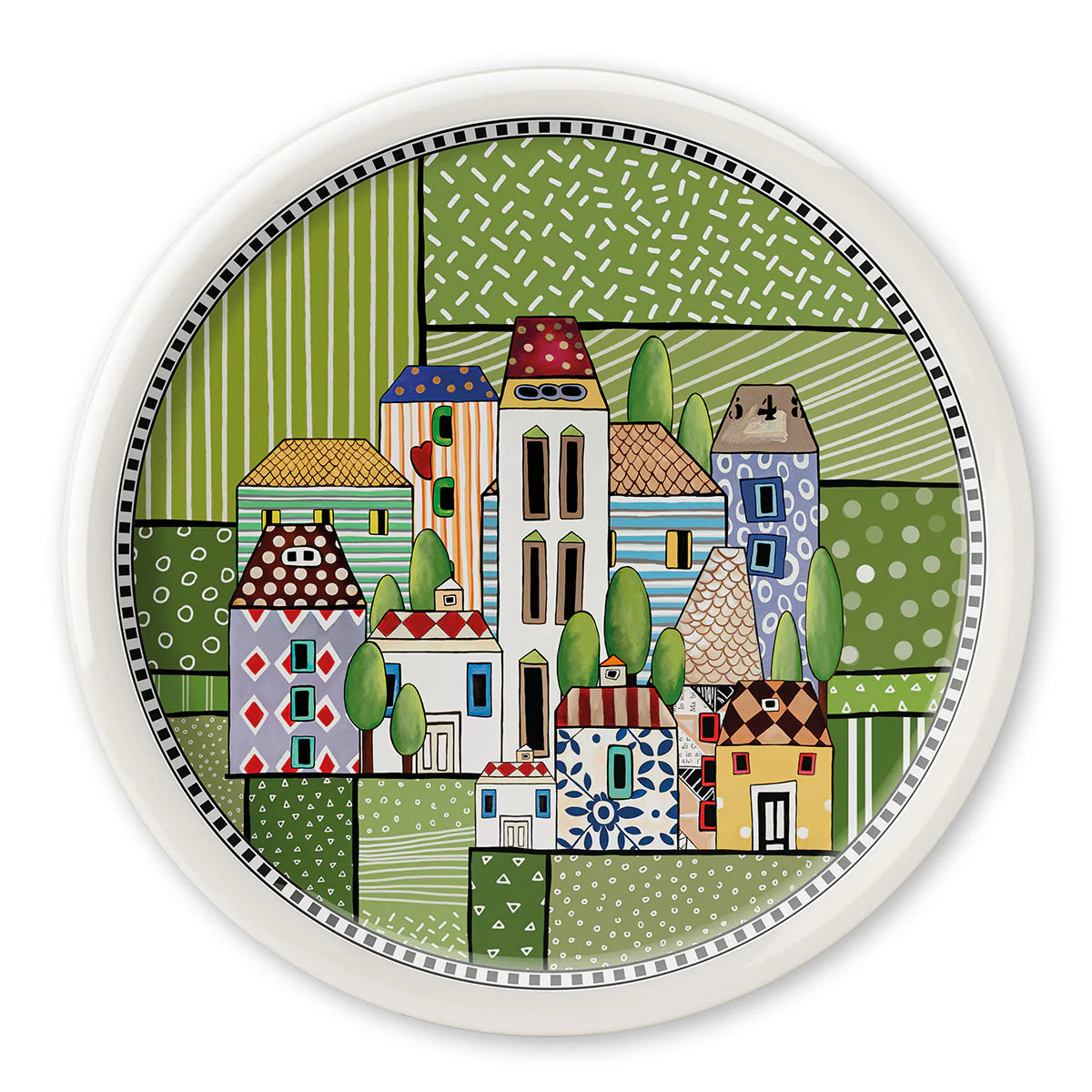 Piatto Pizza Paese Mio Verde D30,5