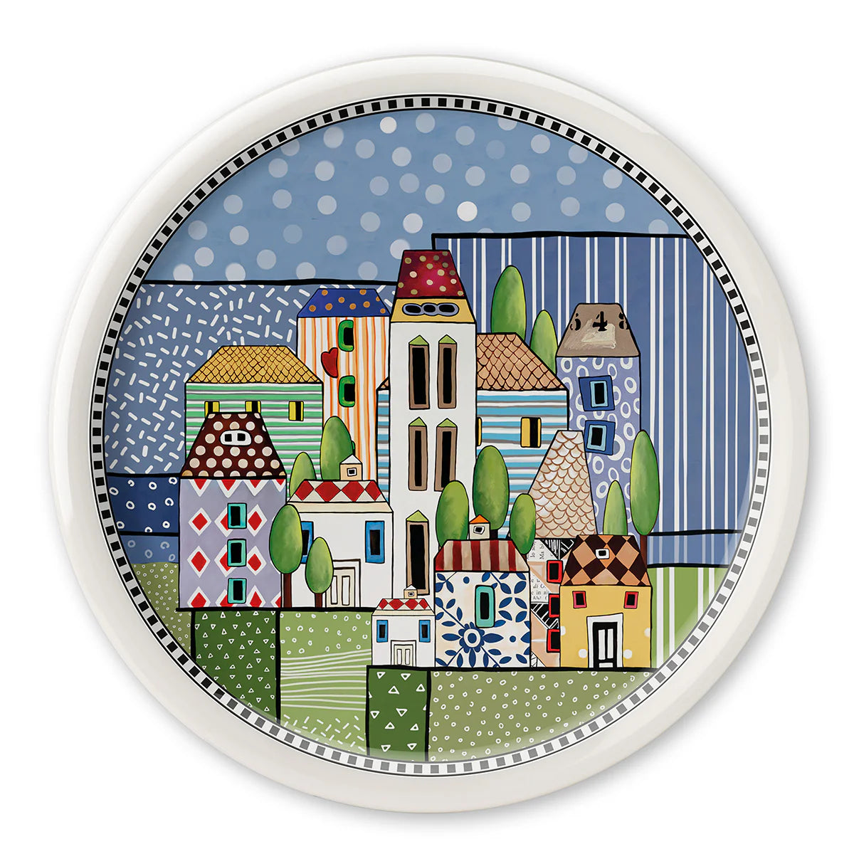 Piatto Pizza Paese Mio Blu D30,5