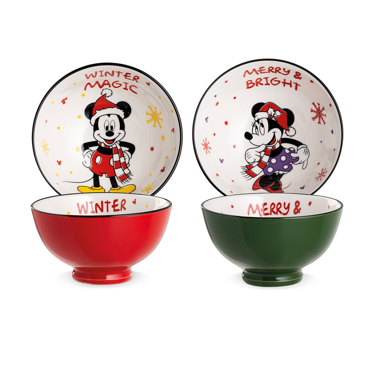 SET DUE COPPETTE MINNIE E TOPOLINO WINTER MAGIC