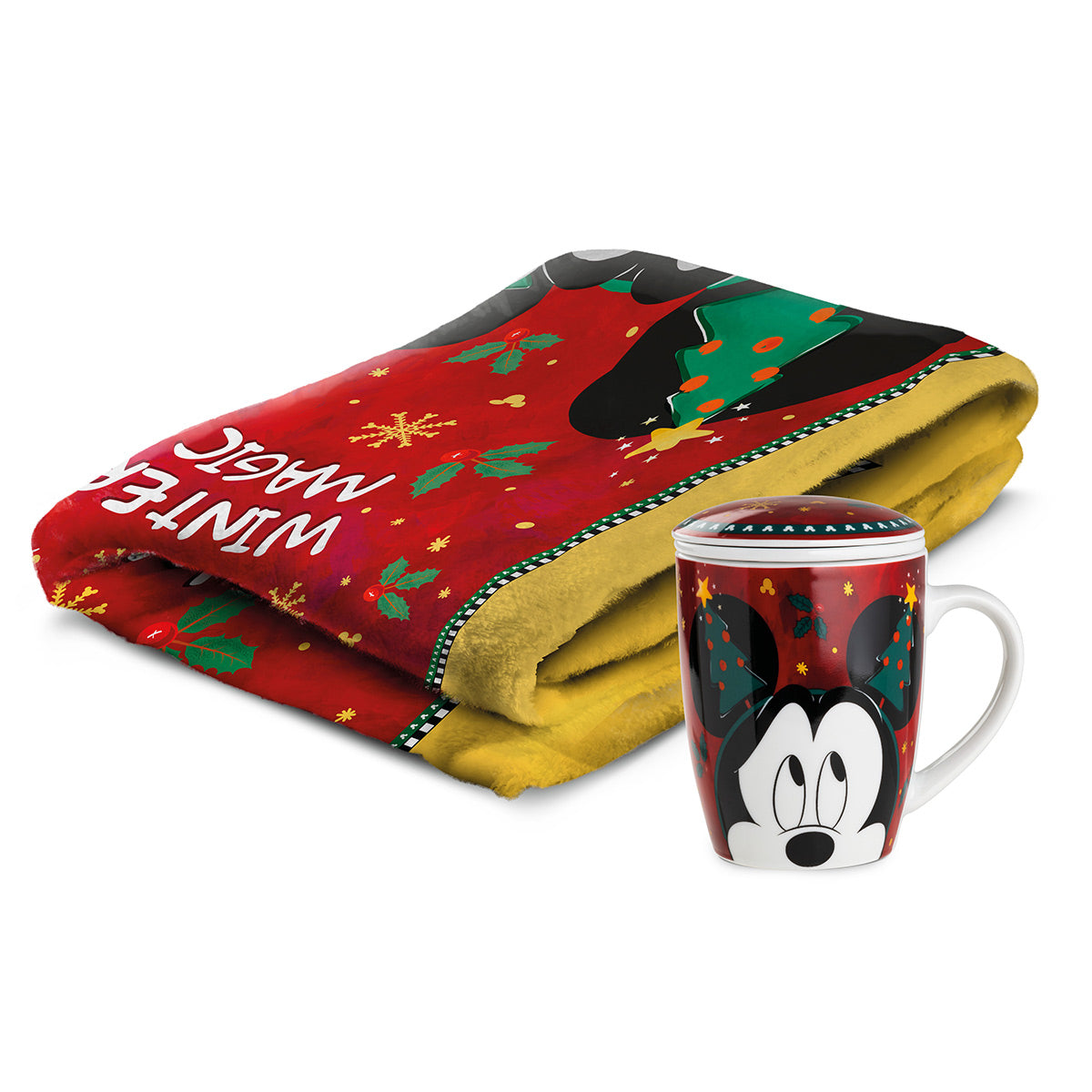 SET PLAID E TISANIERA TOPOLINO WINTER MAGIC