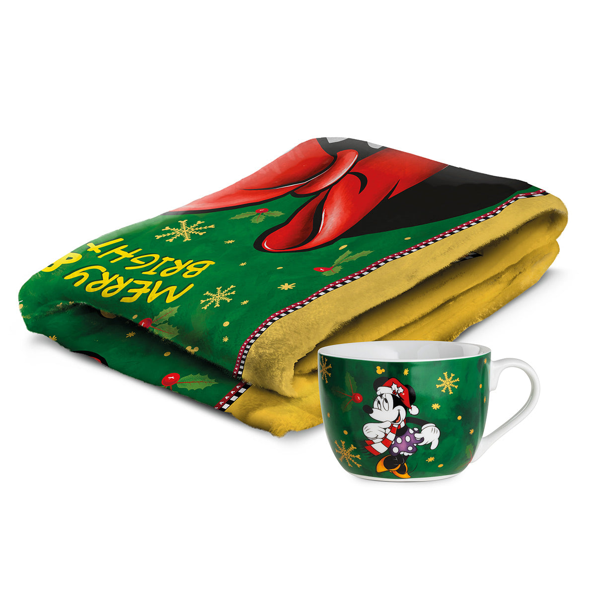 SET PLAID E TAZZA MINNIE WINTER MAGIC