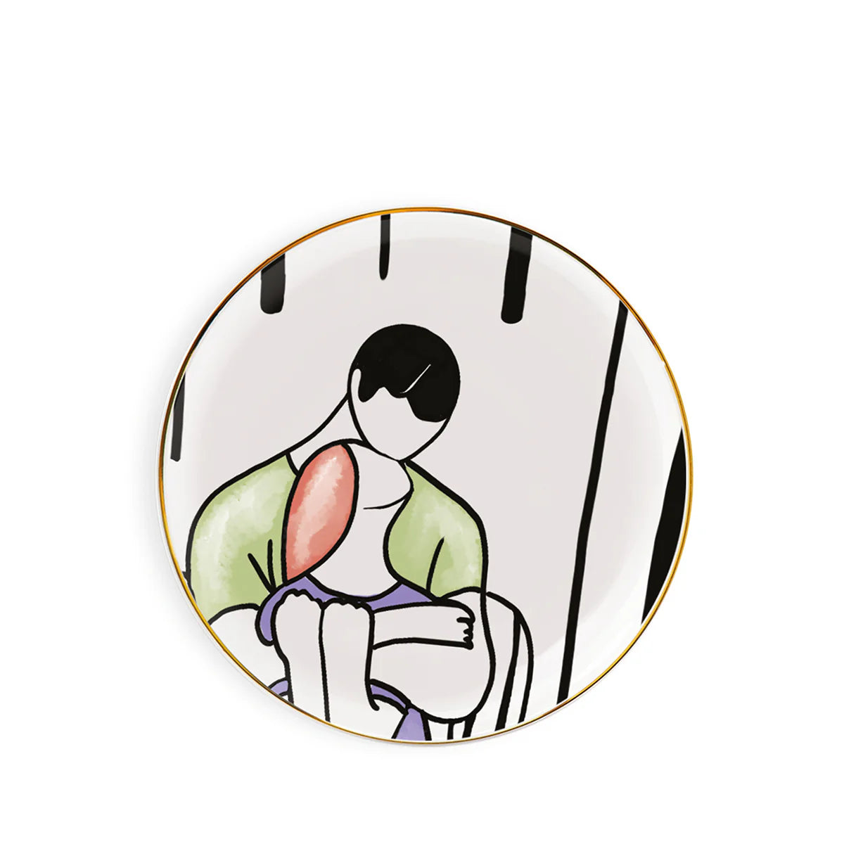 Piattino Dessert "Noi" Abbracci D19