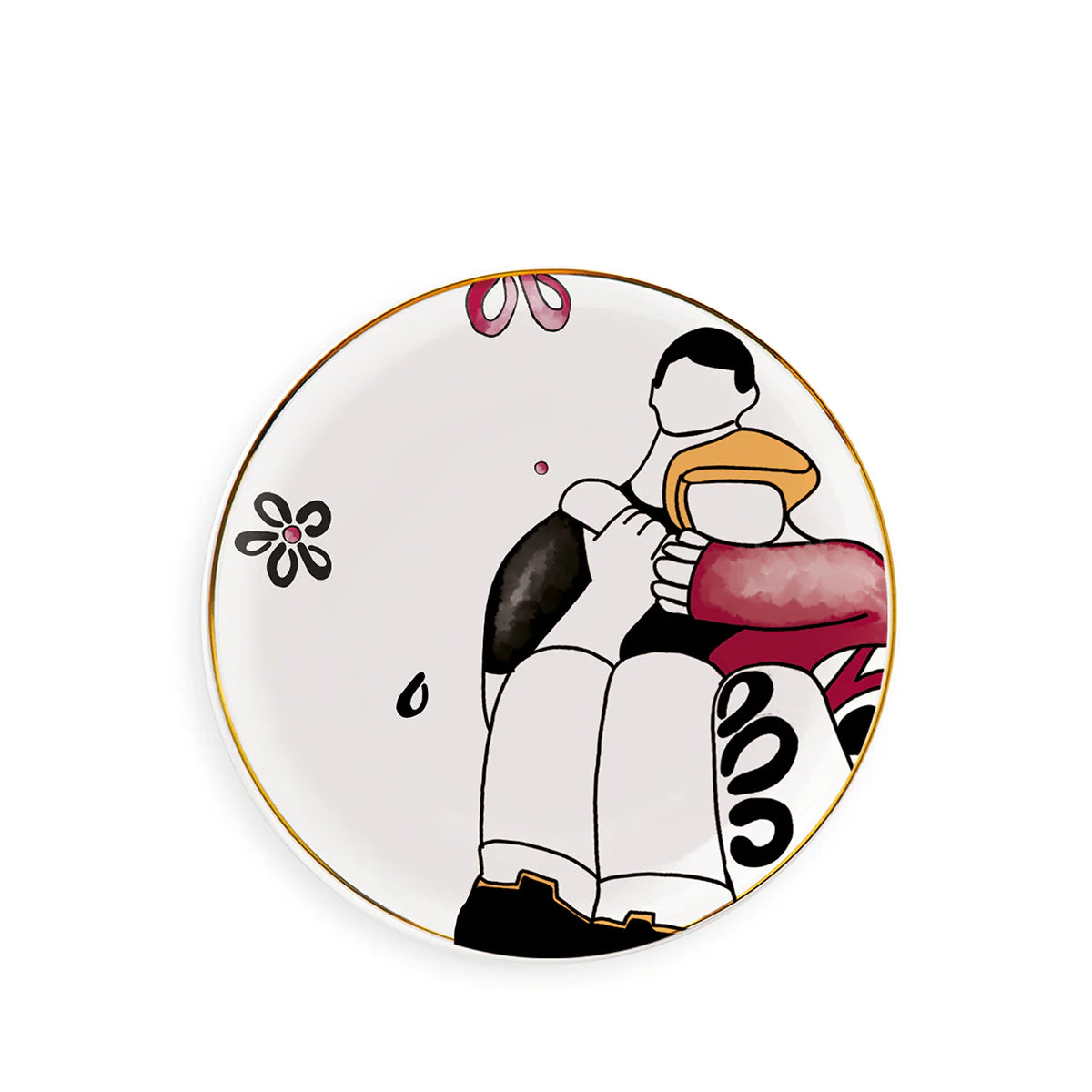 Piattino Dessert "Vicini" Abbracci D19