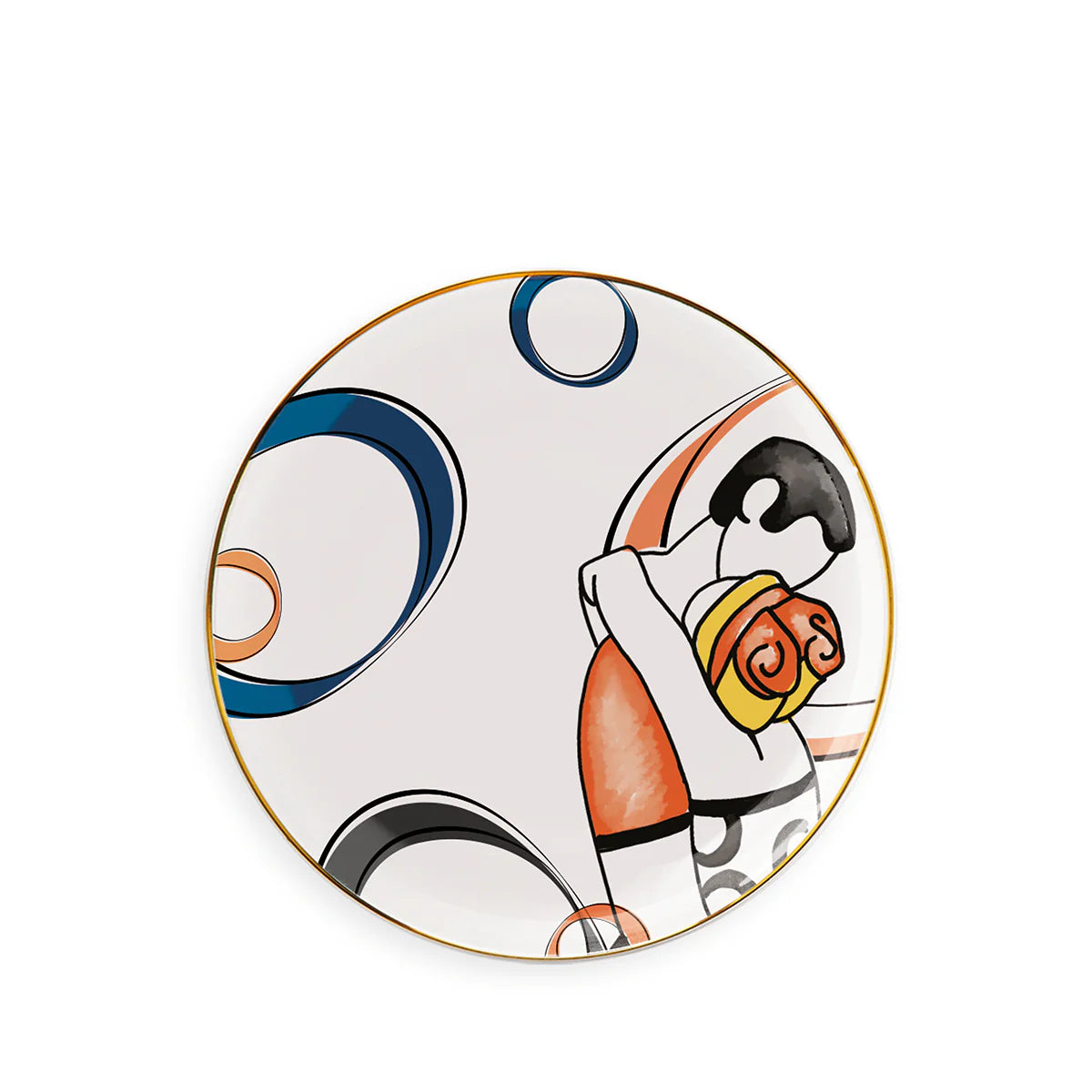 Piattino Dessert "Con Te" Abbracci D19