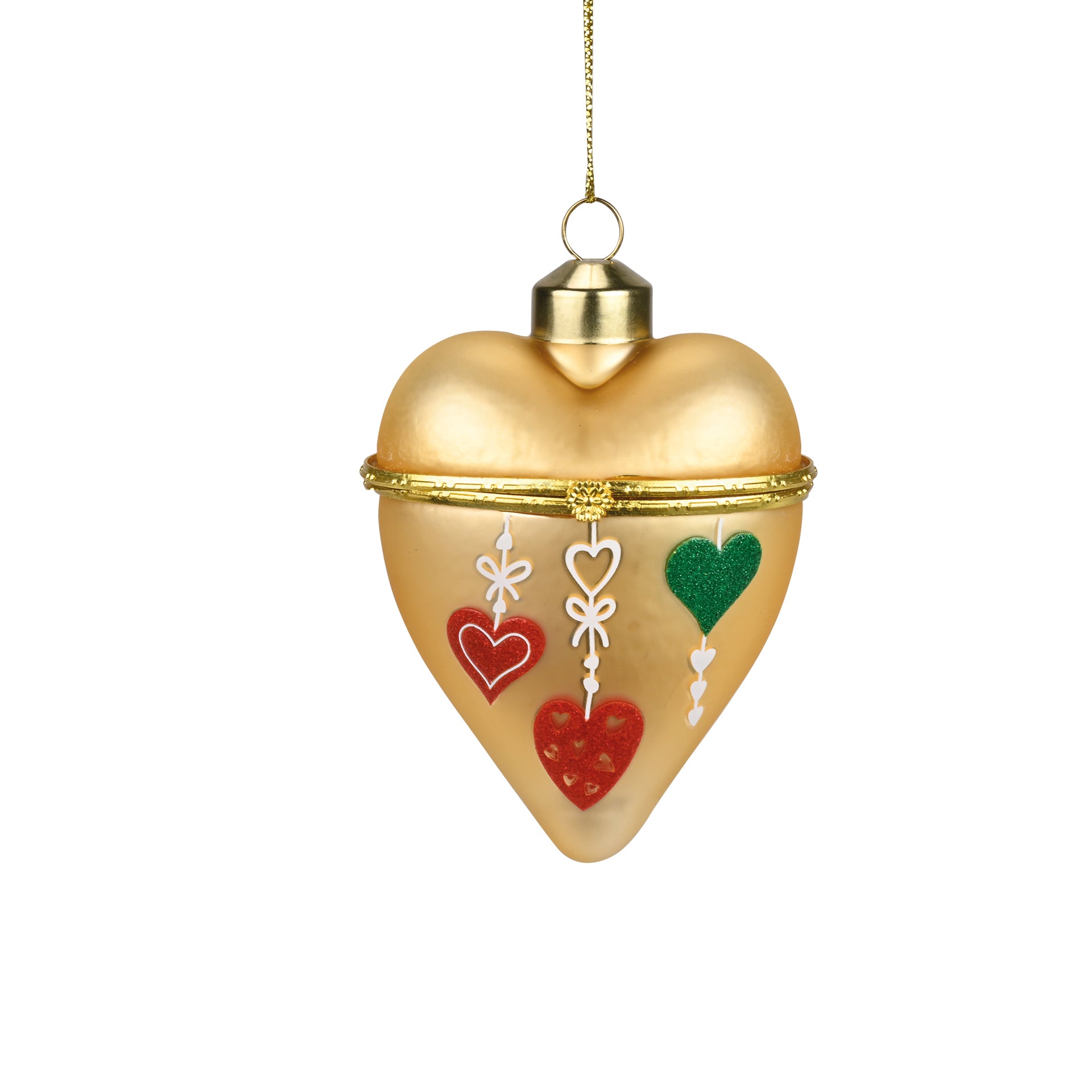 ADDOBBO SCATOLINA CUORE CON CERNIERA PIU’ MESSAGGIO “IL NATALE E’ COME L’AMORE”