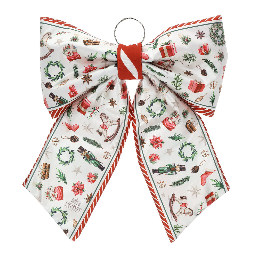 FIOCCO TESSUTO STAMPA X'MAS 23X29CM