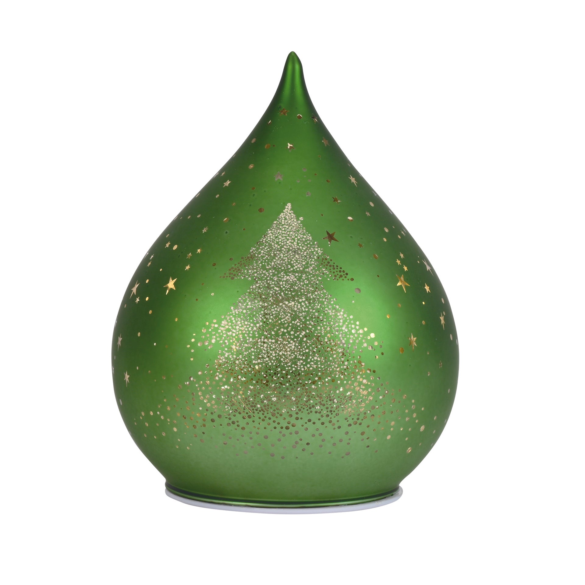 GOCCIA VETRO CON LED VERDE