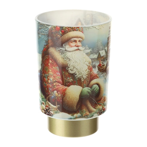 LAMPADA IN VETRO BABBO NATALE