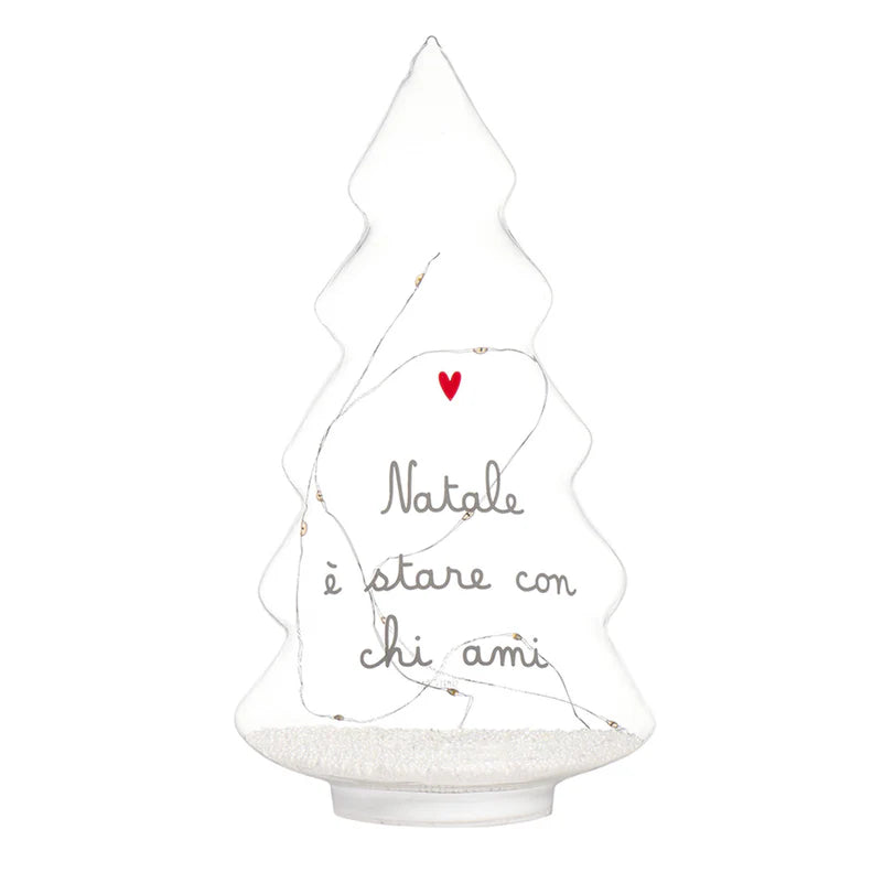 ALBERO LED "NATALE E' STARE CON CHI AMI"