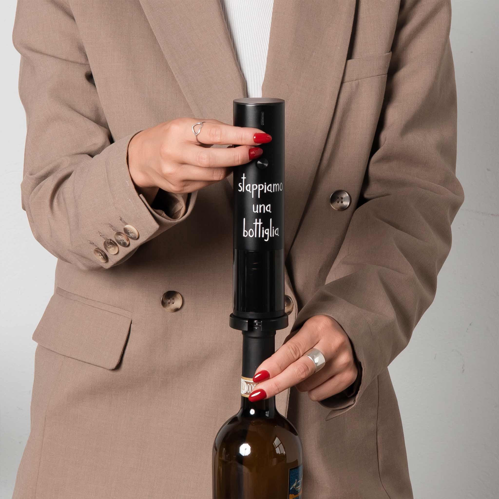 Apribottiglie elettrico "Stappiamo una bottiglia"