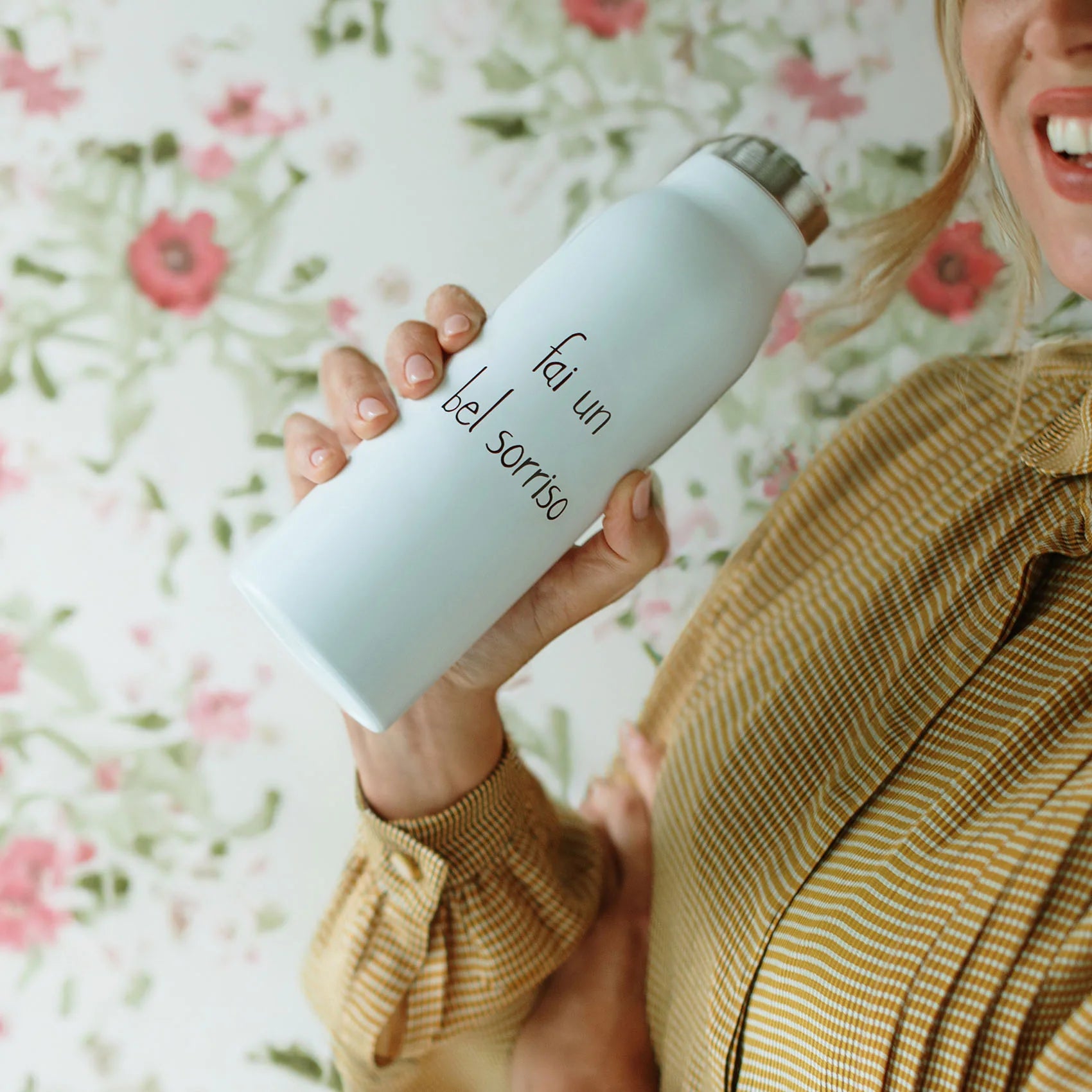 Borraccia termica Fai un bel sorriso - 0,5 l