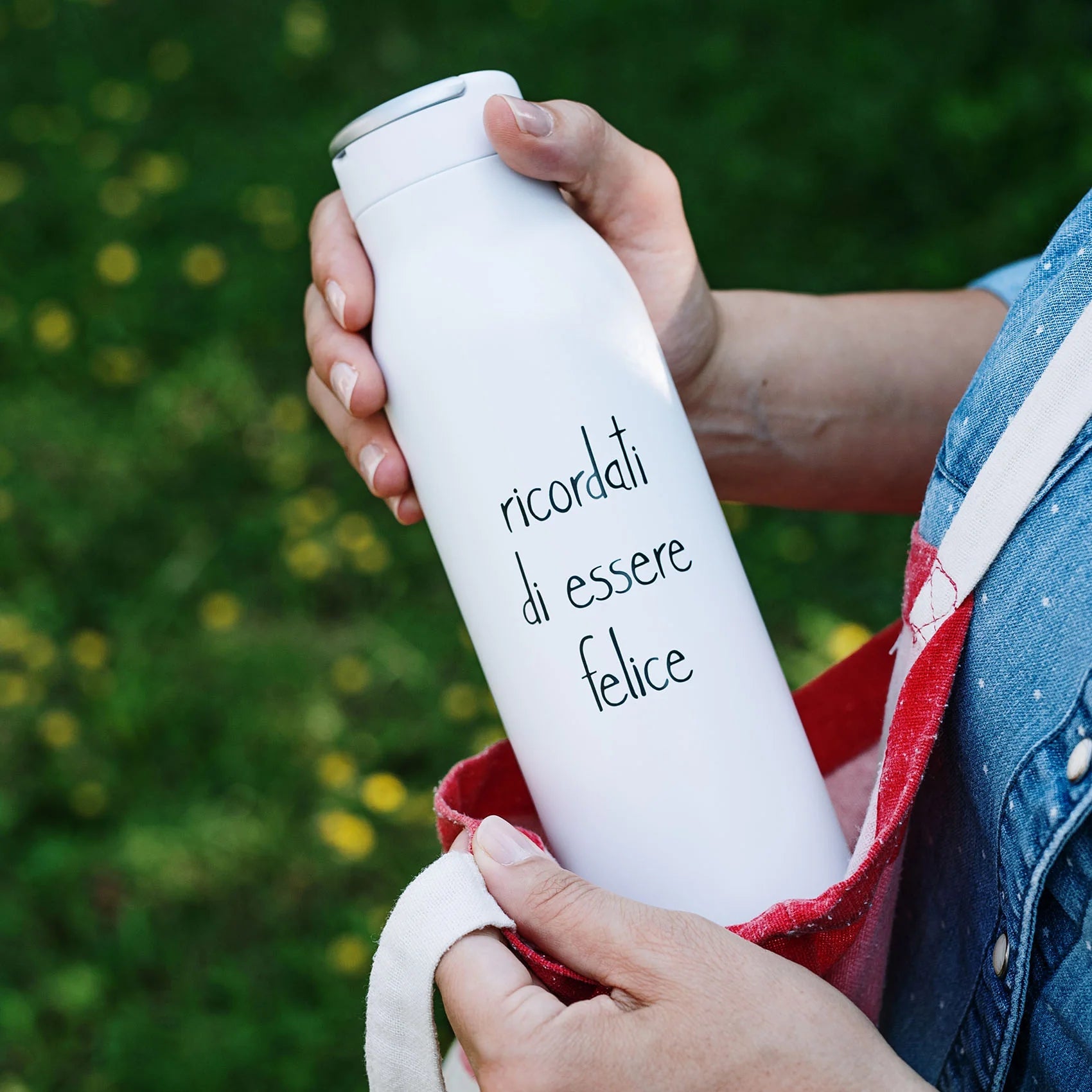 Borraccia termica Ricordati di essere felice - 0,5 l