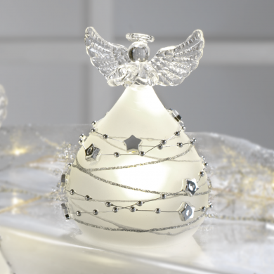 CHRISTMAS SHADES -ANGELO CON STELLE ARGENTO PICCOLO