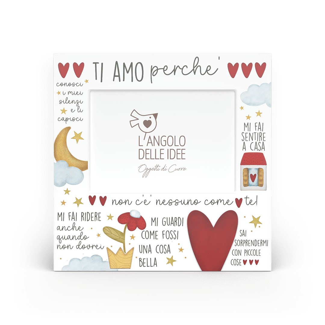 Cornice portafoto-ti amo perché