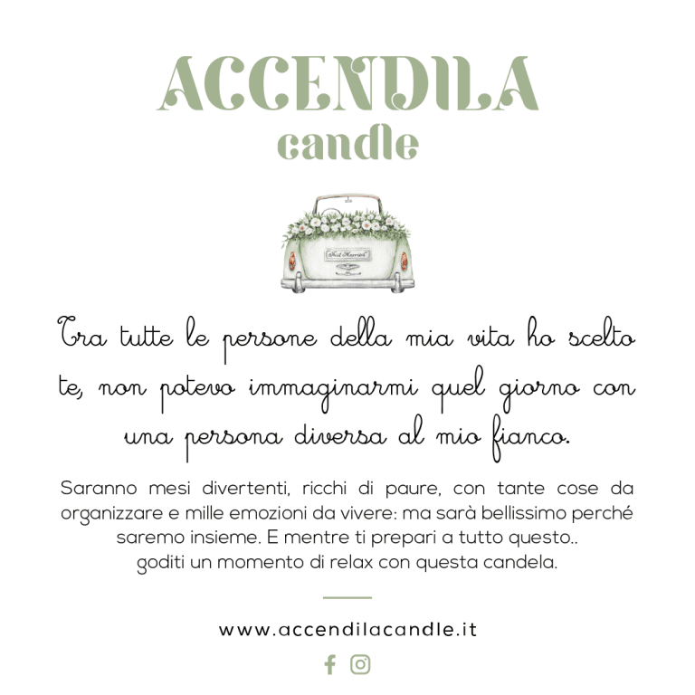 Candela profumata  - Testimone
