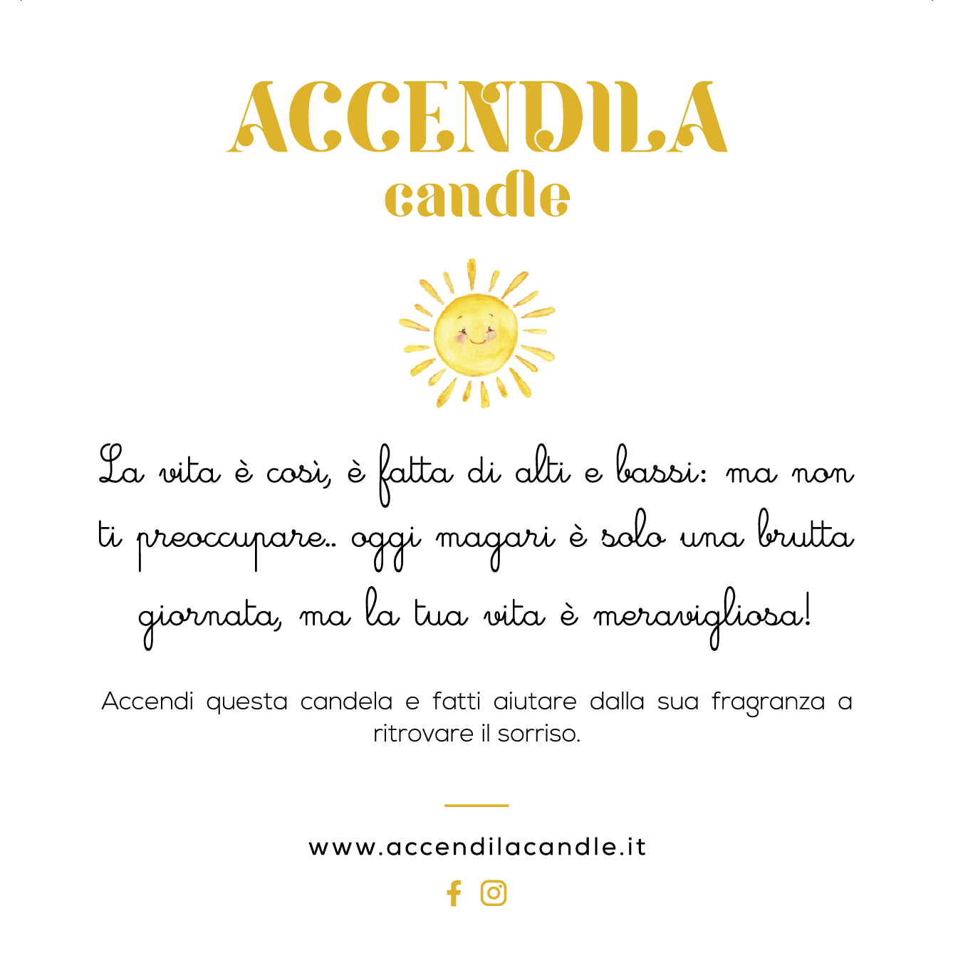 Candela profumata  - Va tutto bene