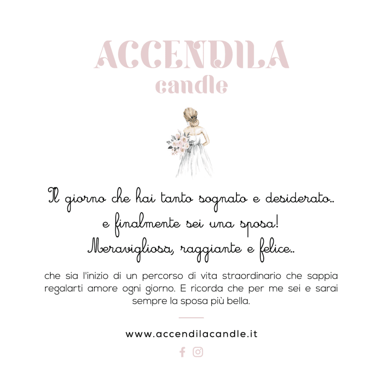 Candela profumata  - Sposa