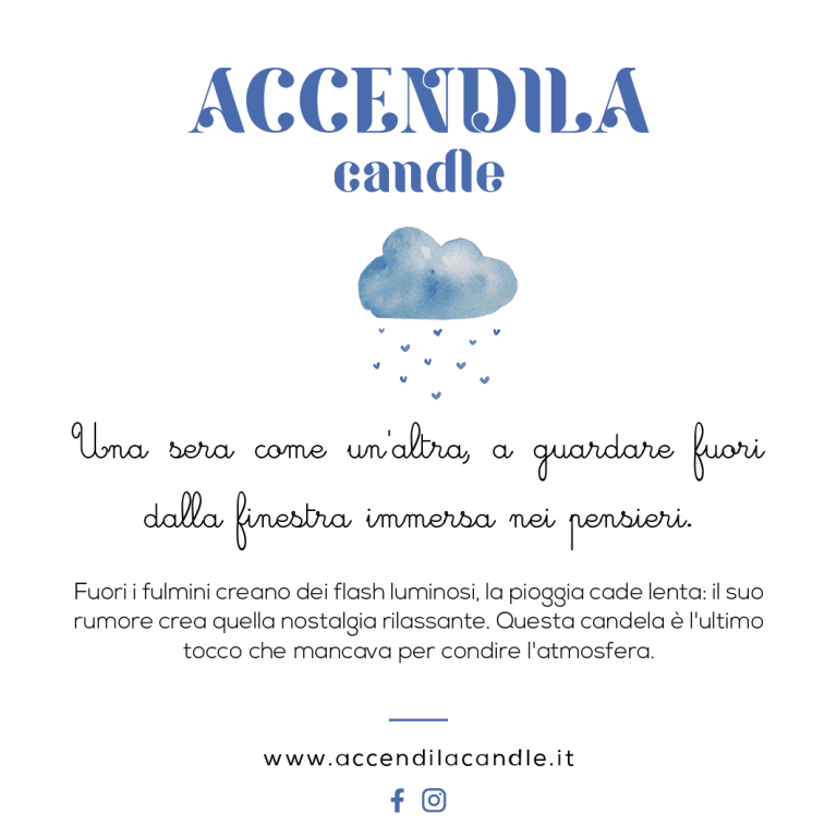 Candela profumata  - Pioggia