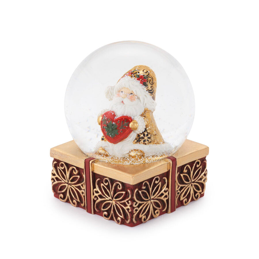 GLOBO BABBO NATALE C/CUORE