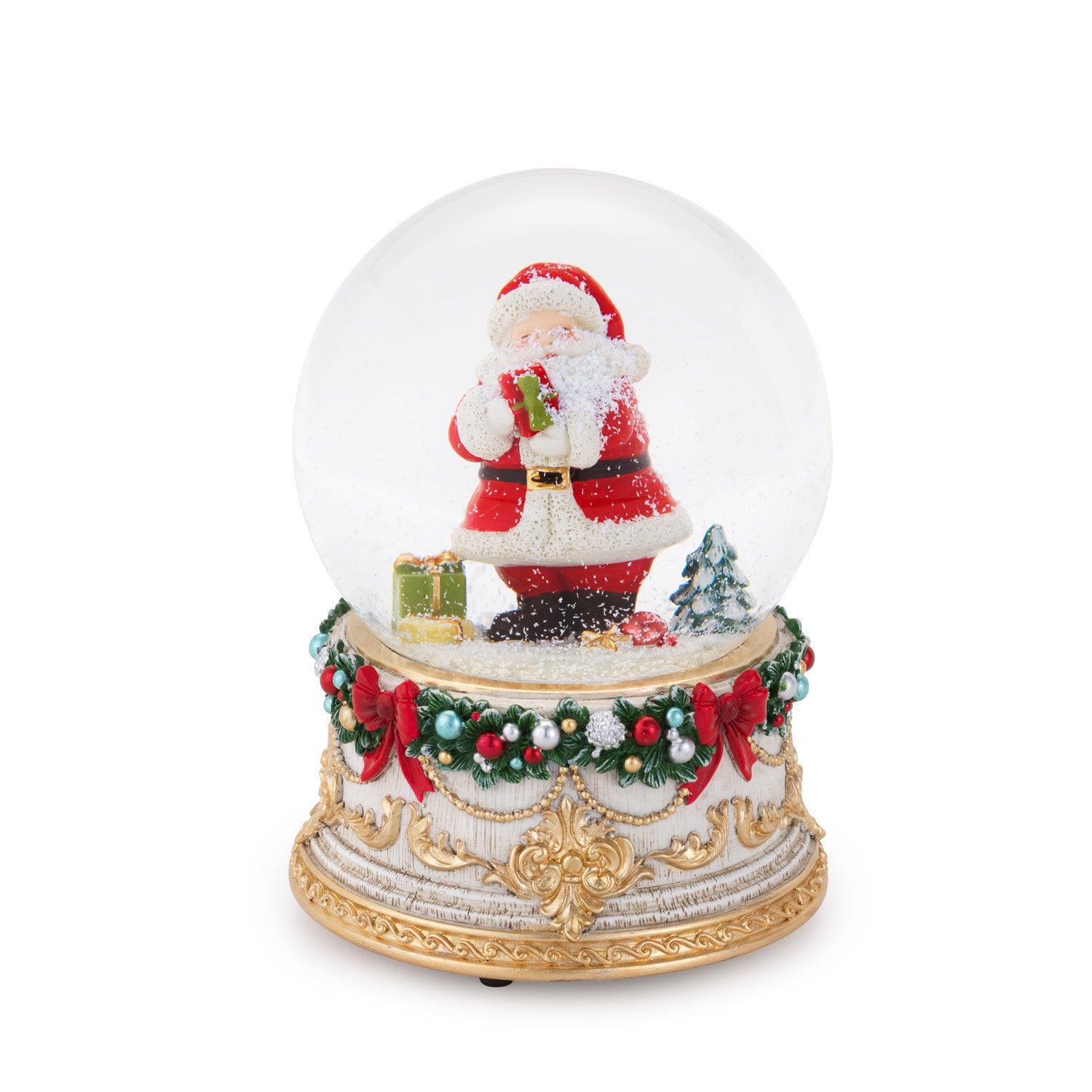 GLOBO CARILLON BABBO NATALE CON DONI