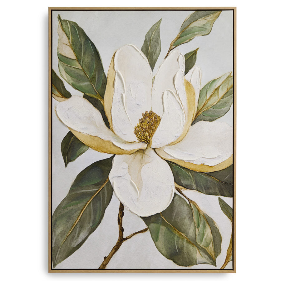 Quadro fiore bianco - lista nozze