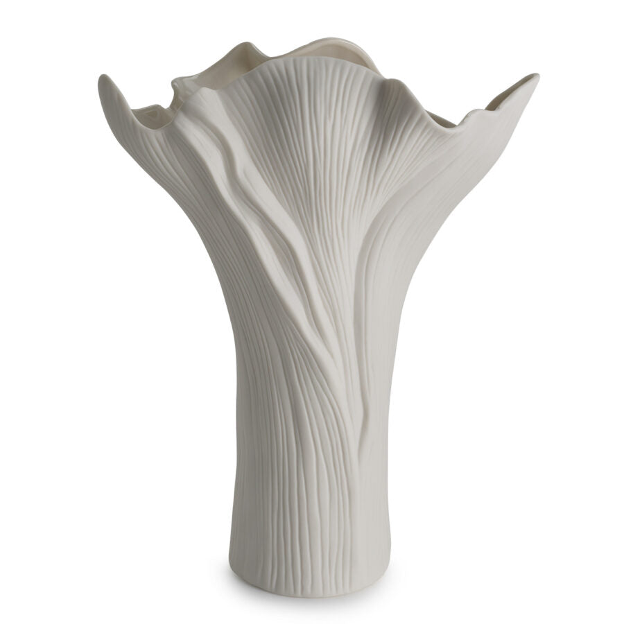 VASO FOGLIA BIANCO