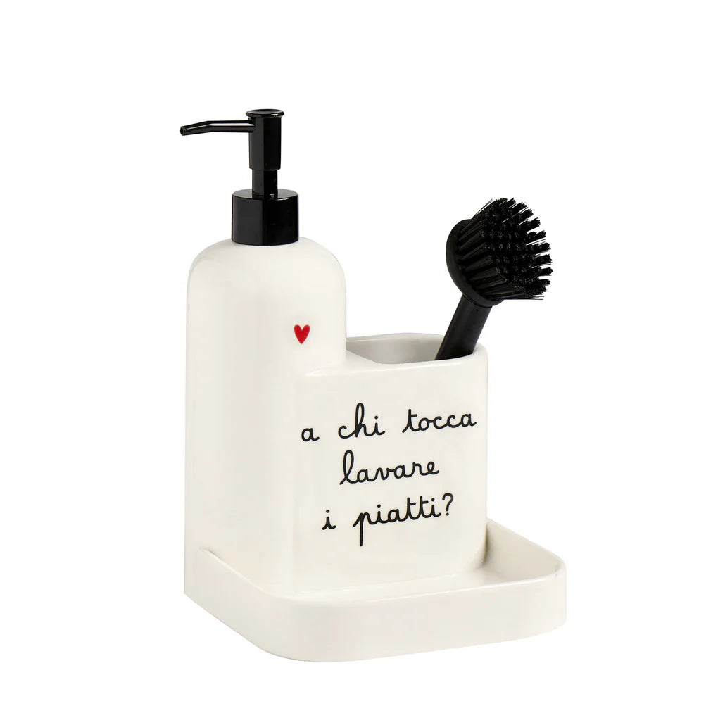 DOSASAPONE CON ACCESSORI A CHI TOCCA LAVARE I PIATTI