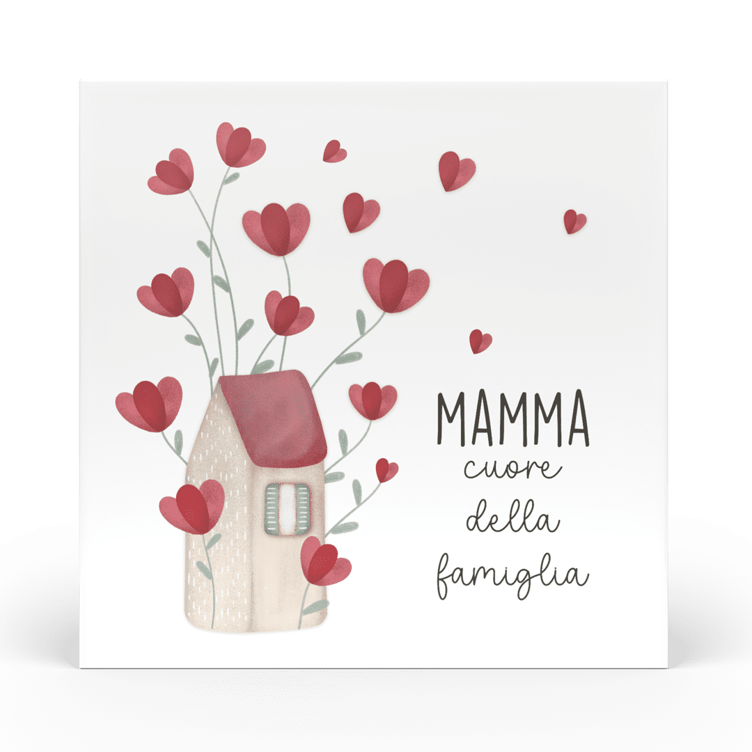 Mamma mia - Formella piccola Cuore della famiglia
