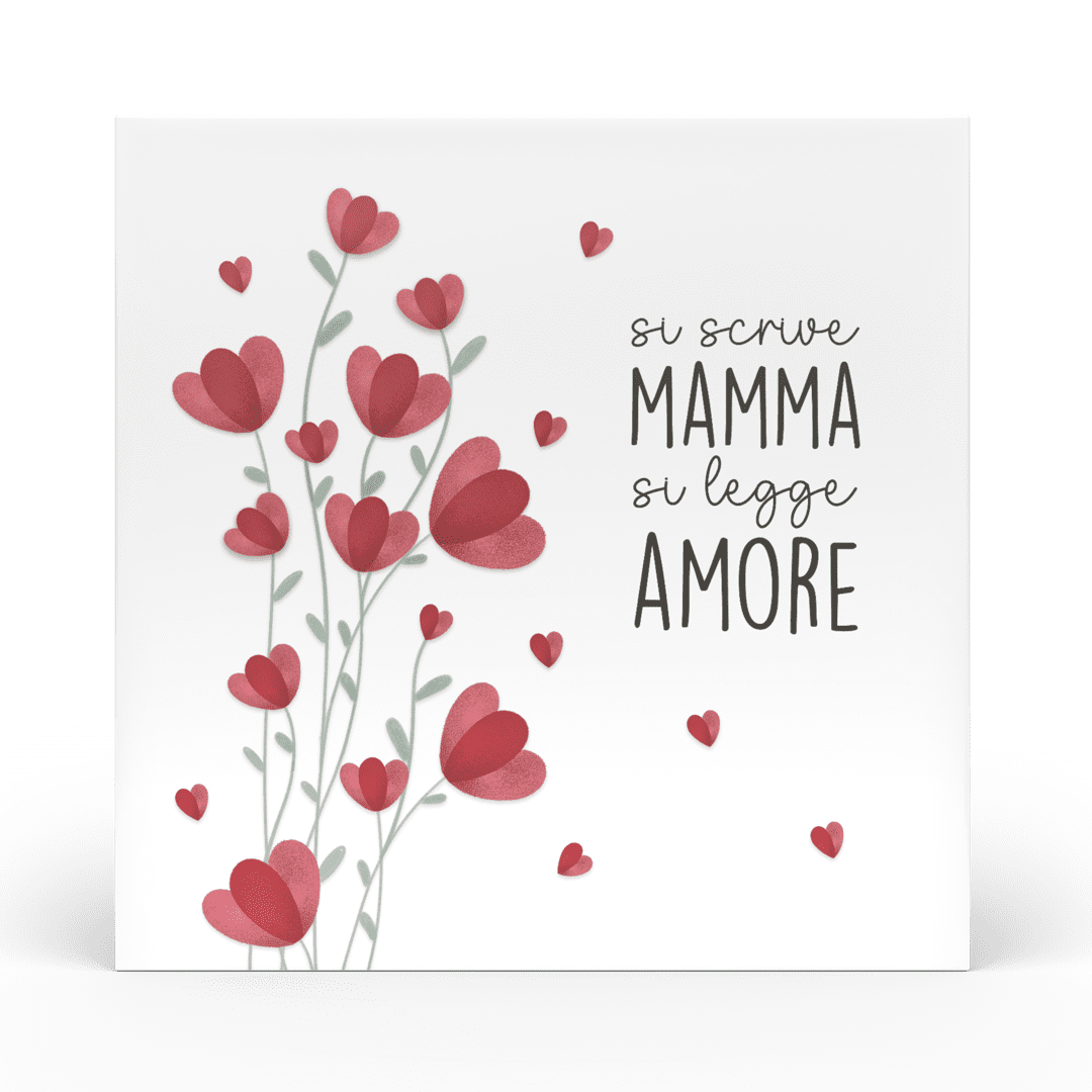 Mamma mia - Formella piccola Si legge amore