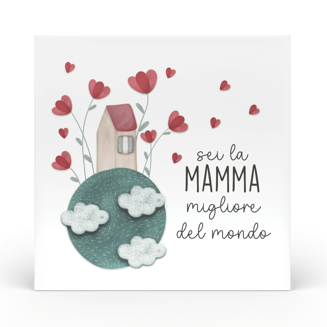 Mamma mia - Formella piccola Migliore del mondo