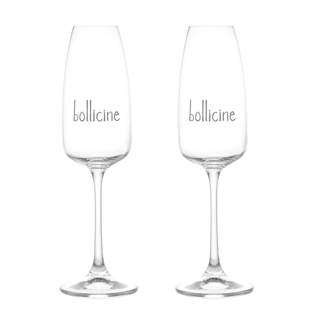SET 2 FLUTE BOLLICINE