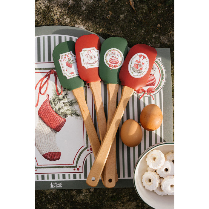 Spatole in silicone con stampino in acciaio – Magic Noel