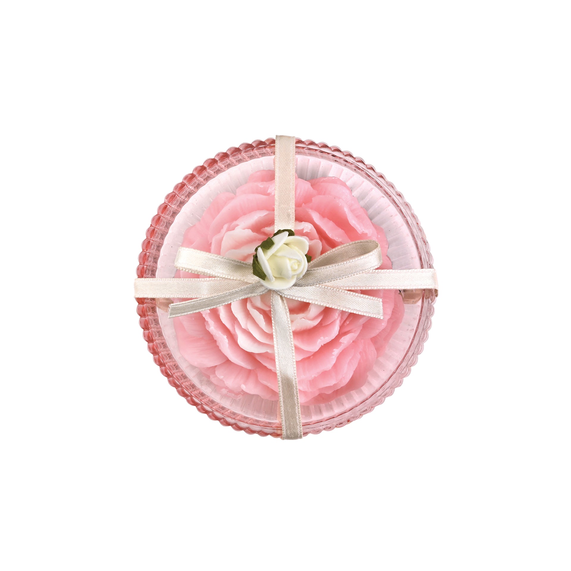 PIATTINO  VETRO + SAPONE PROFUMATO "FIORE"