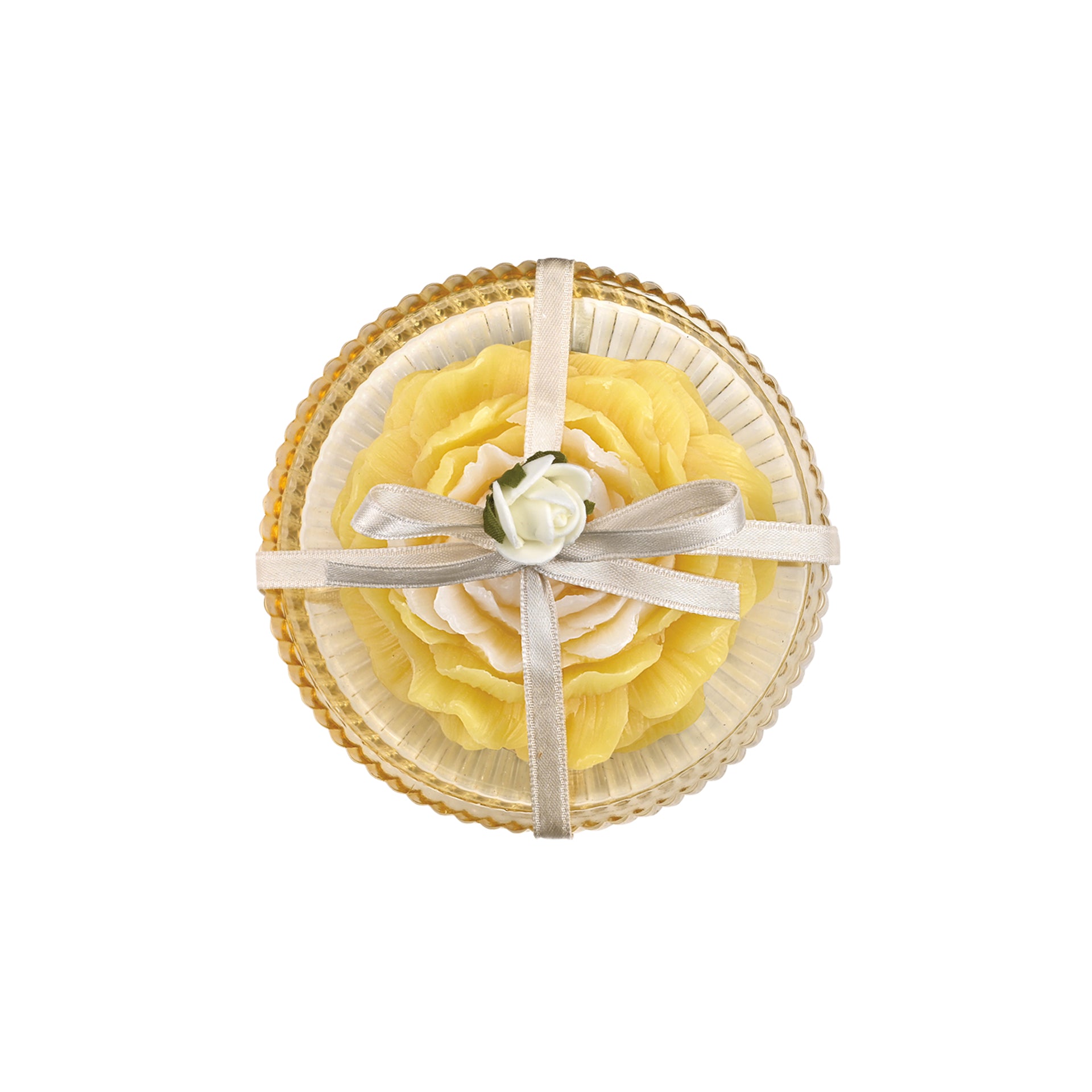 PIATTINO VETRO + SAPONE PROFUMATO "FIORE"