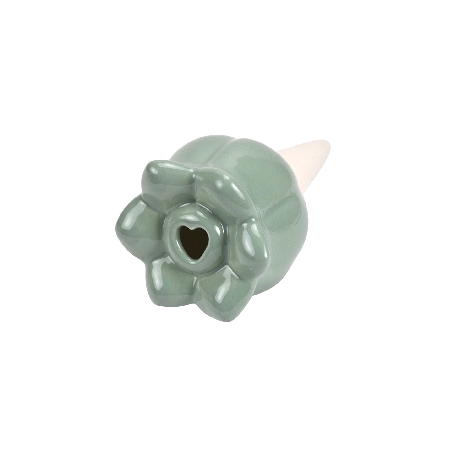 FIORE AUTOIRRIGANTE  IN CERAMICA VERDE ACQUA