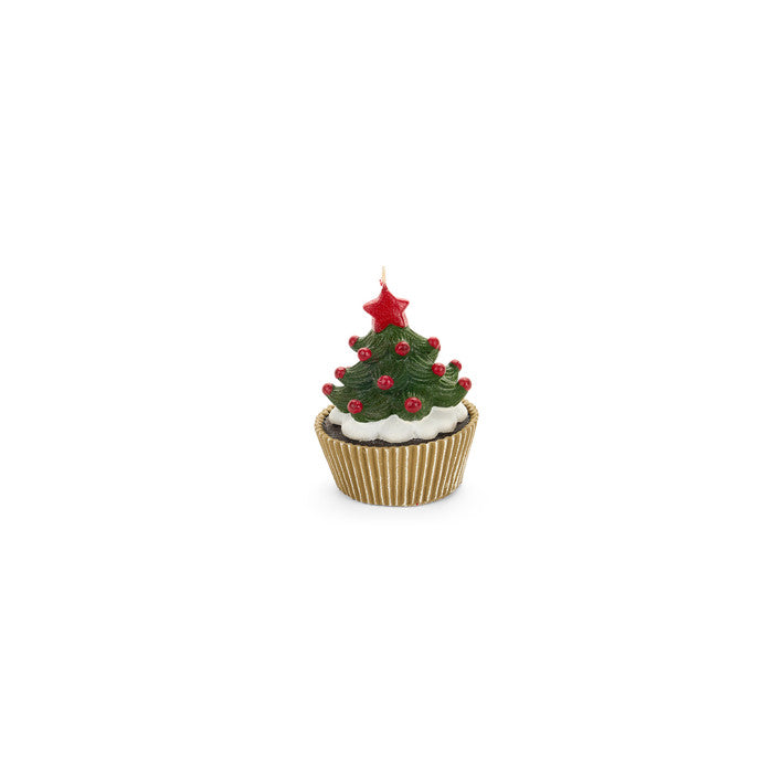 Candela in paraffina a forma di albero di natale – Vintage toys