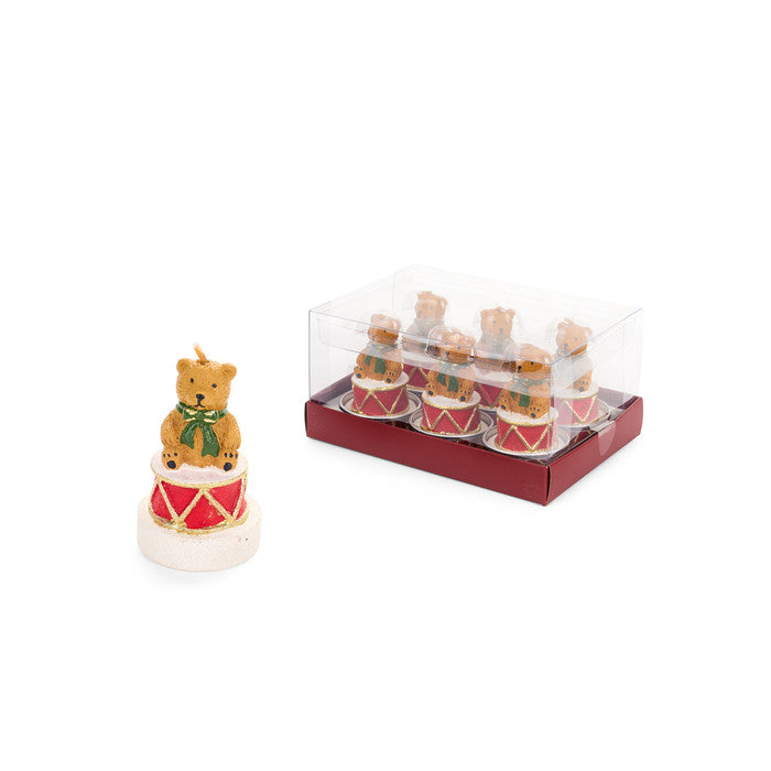 T-light in paraffina a forma di orsetto – Vintage toys