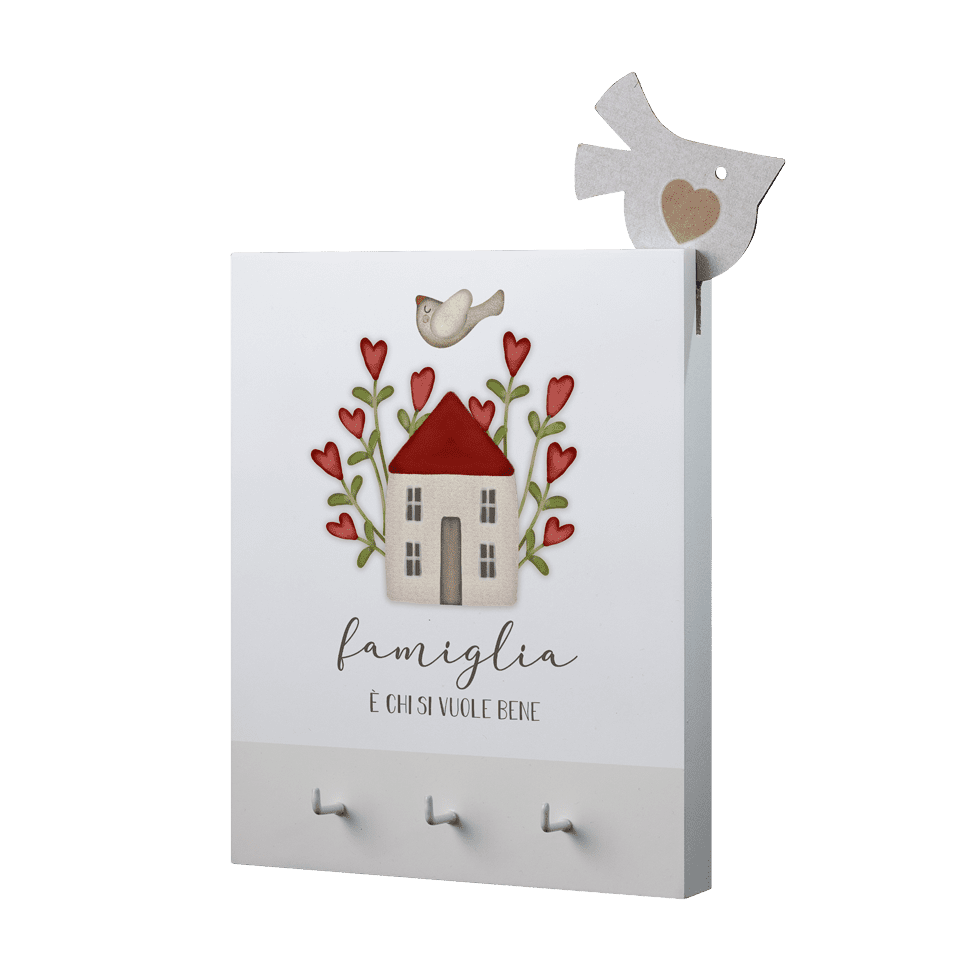 Rosso Melograno - Portachiavi Famiglia è
