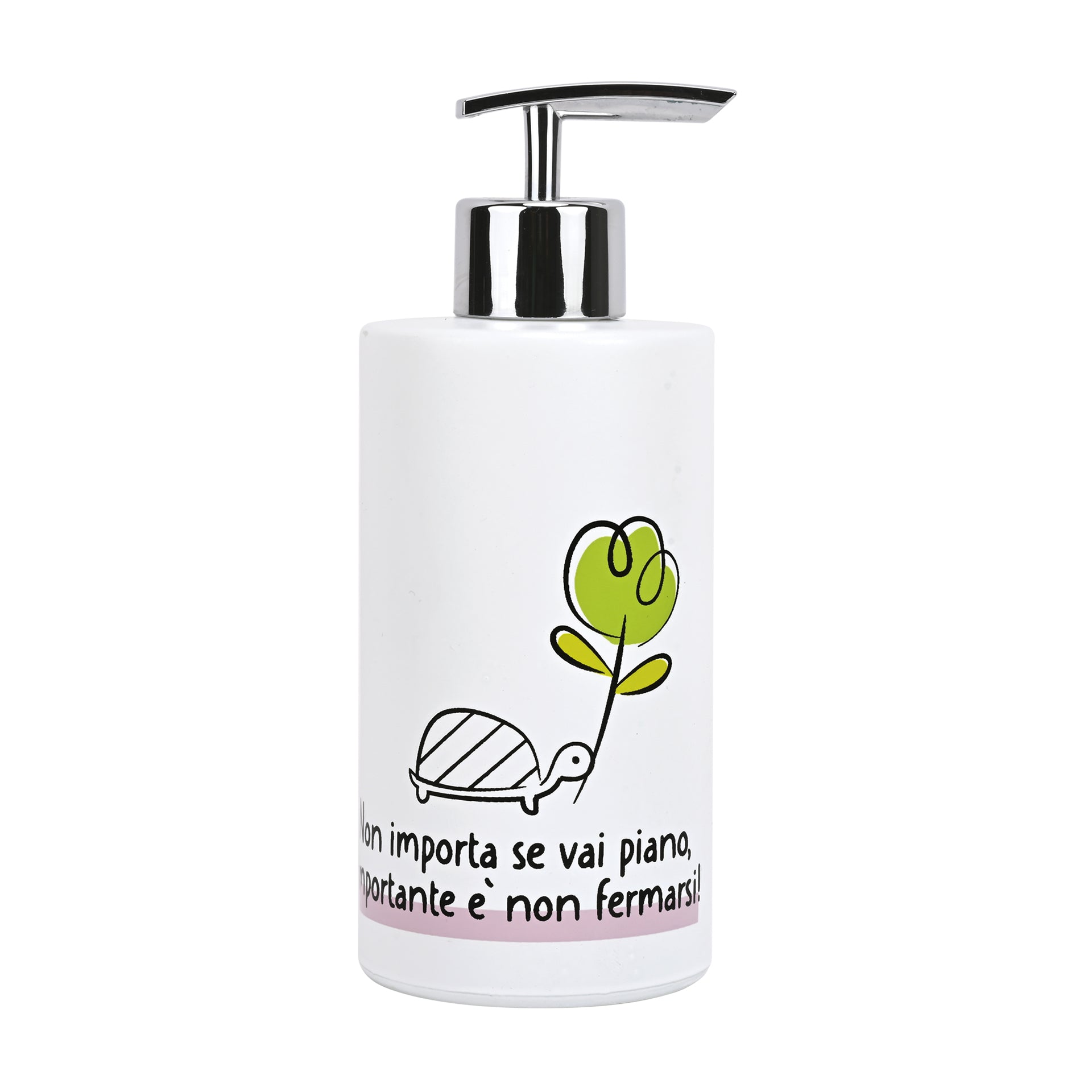 DOSASAPONE IN VETRO  "L'IMPORTANTE È NON FERMARSI"