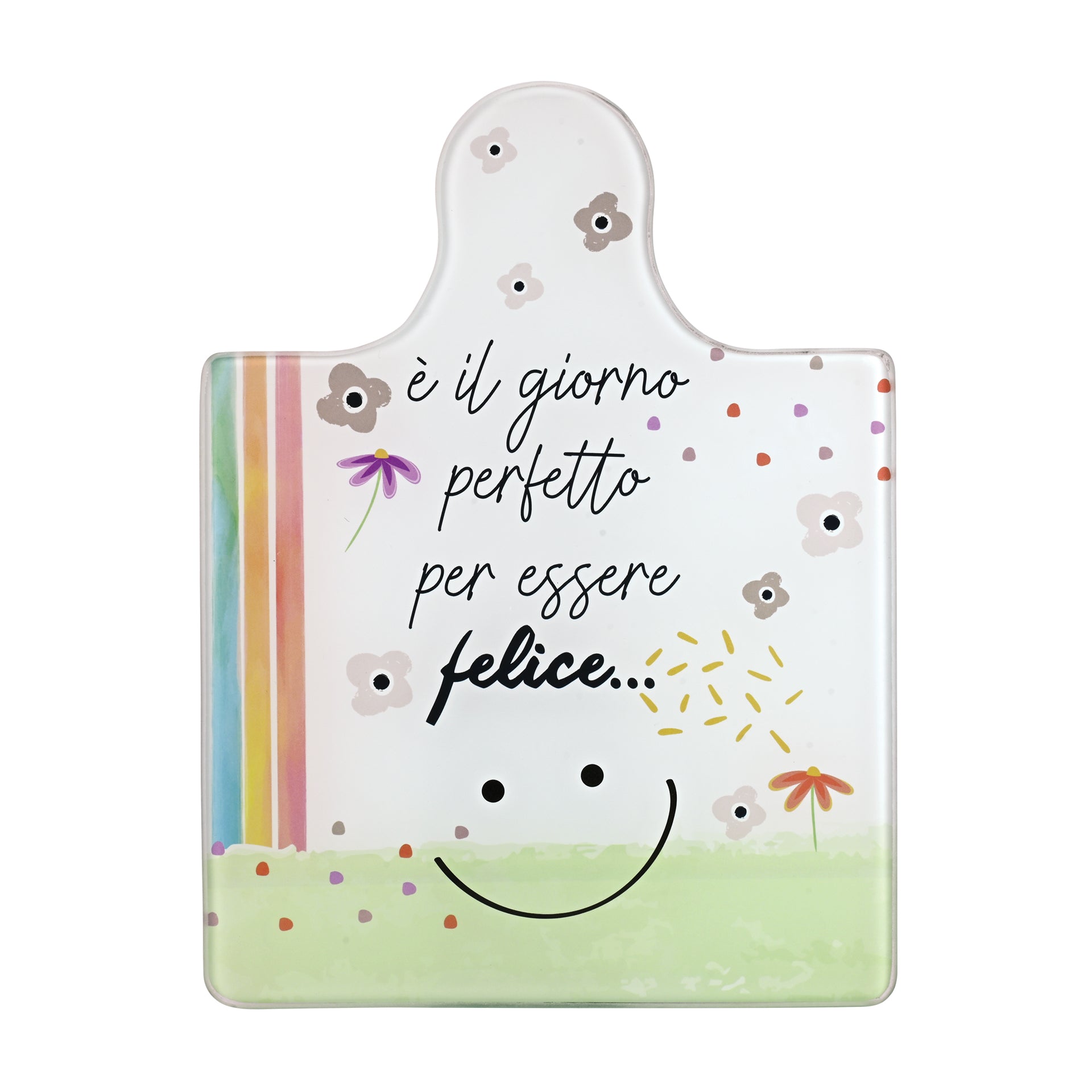 SOTTOPENTOLA / TAGLIERE  IN VETRO TEMPERATO  "IL GIORNO PERFETTO"