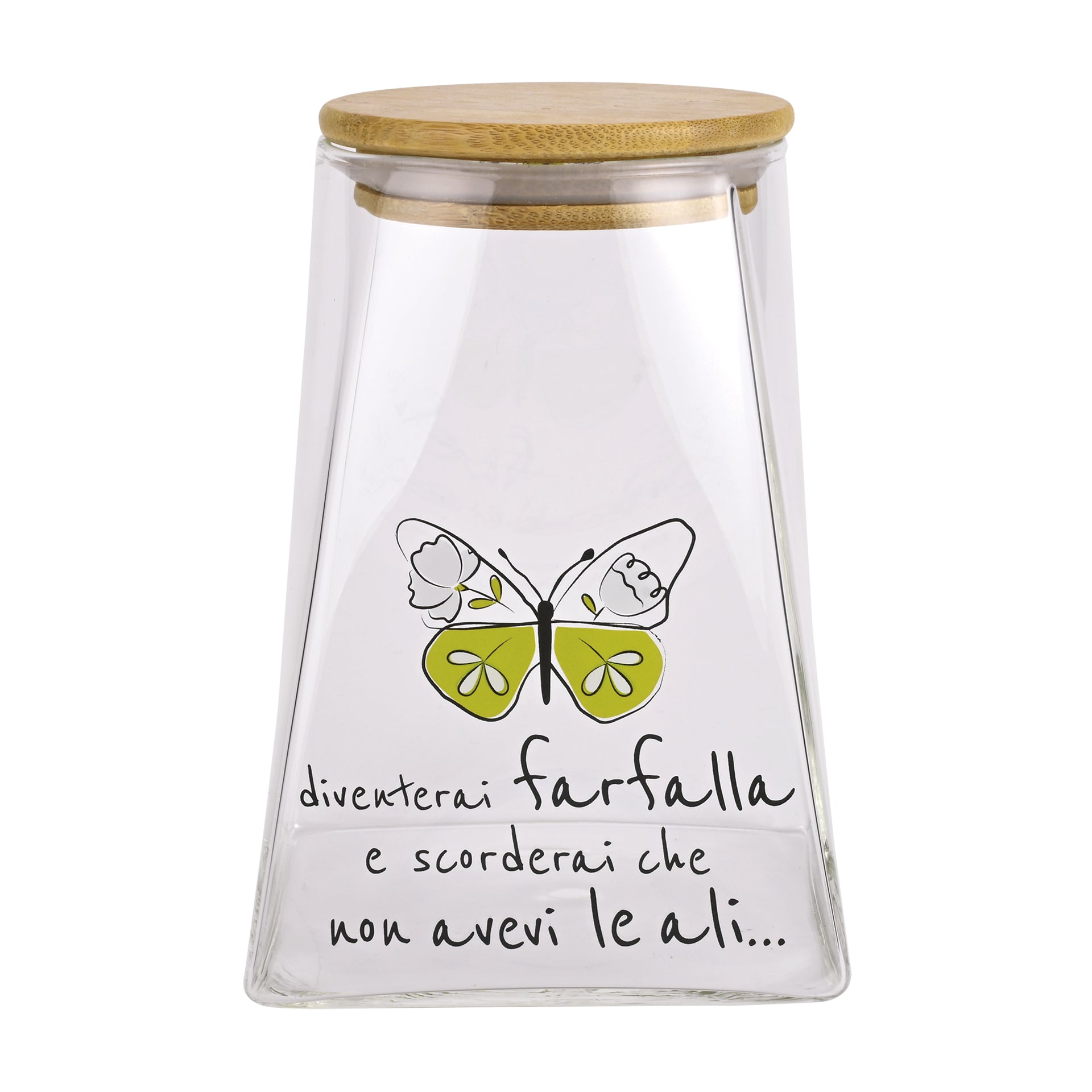 BARATTOLO IN VETRO  BOROSILICATO  “NATURAL”