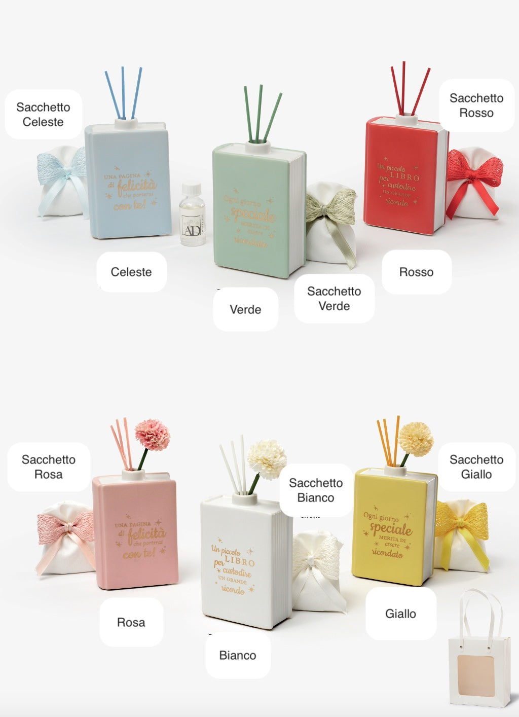 Diffusore di profumo "Pagine di Felicità"