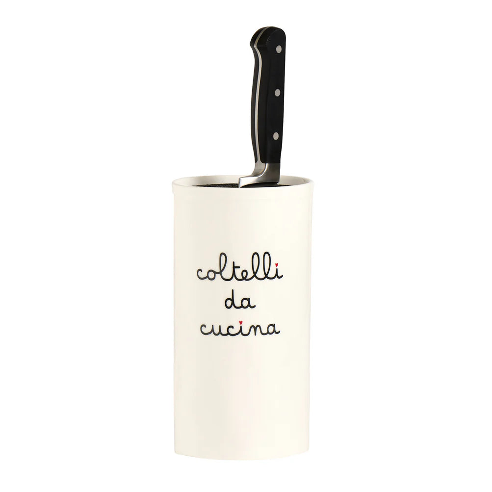 Portacoltelli in grès Coltelli da cucina - lista nozze